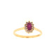 Pre Owned 18ct Ruby and Diamond Cluster Ring ZV926 Pre Owned 18ct Ruby and Diamond Cluster Ring ZV926